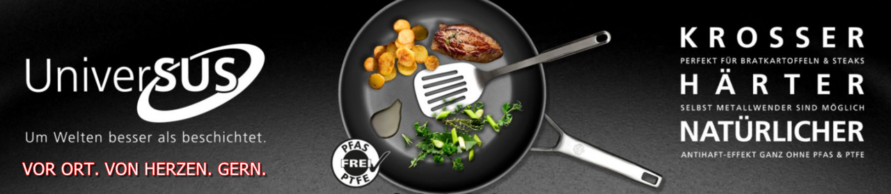 Bratpfanne Quasar mit UniverSUS-Oberflächenstruktur