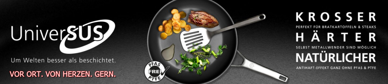 Bratpfanne Quasar mit UniverSUS-Oberflächenstruktur